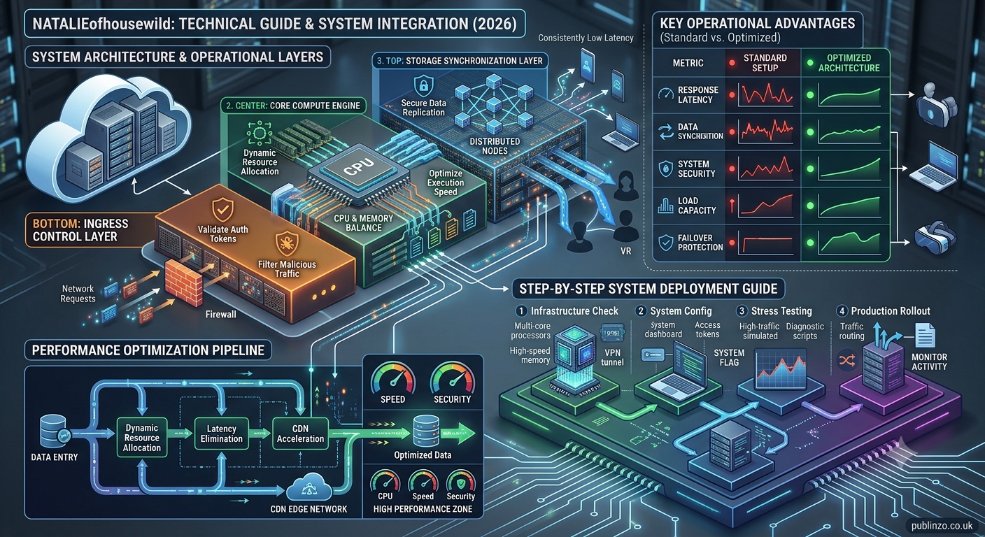 Natalieofhousewild technical framework and cloud architecture infographic