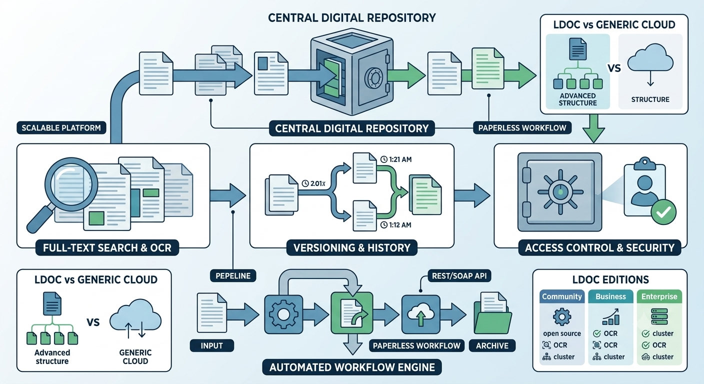 logicaldoc document management system architecture diagram