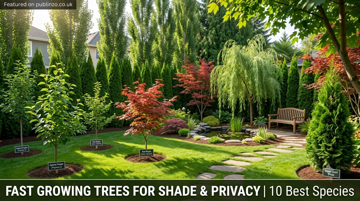 fast growing trees for shade and privacy